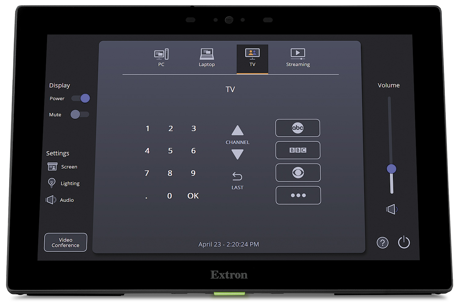 Extron tlp pro 1025t  pantalla táctil touchlink pro de 10